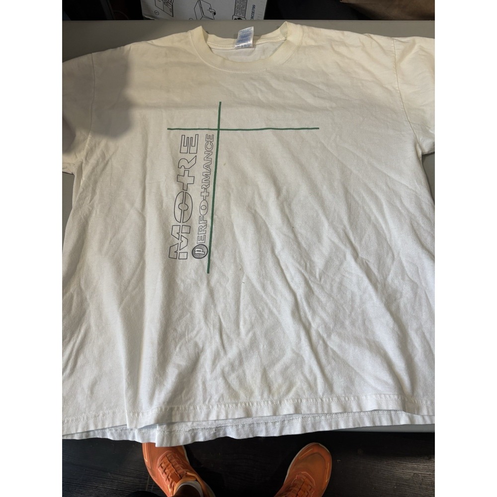 Vtg 90s Prince Tennis More Performance White XL T Shirt Retro